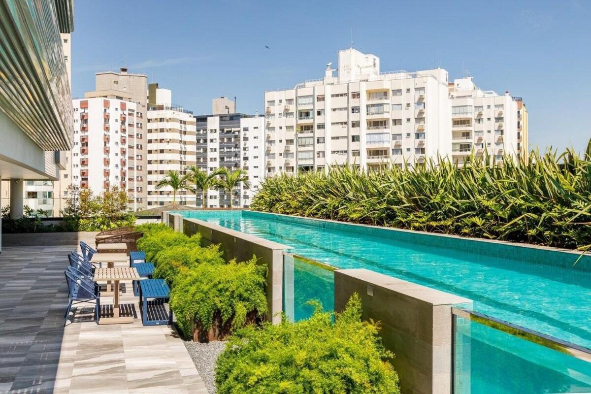 Appartement Apto em localização incrível no Centro, prédio com piscina e academia à Florianópolis Extérieur photo