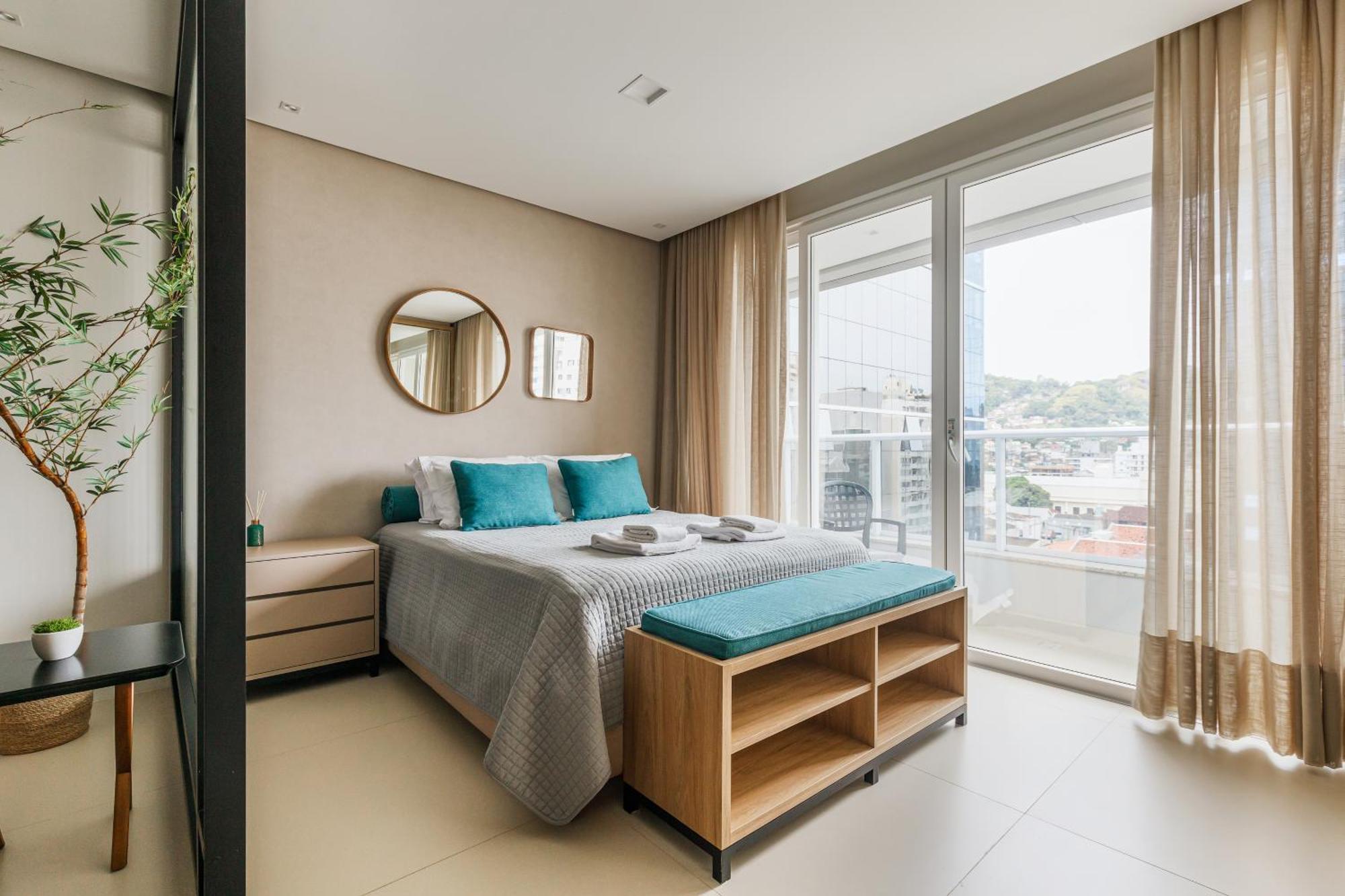 Appartement Apto em localização incrível no Centro, prédio com piscina e academia à Florianópolis Chambre photo